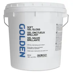 Golden Soft Acrylic Gel Medium - Gloss, 128 oz tub