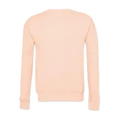 Bella + Canvas Unisex Sponge Fleece Drop Shoulder Sweatshirt - Peach, X-Large
