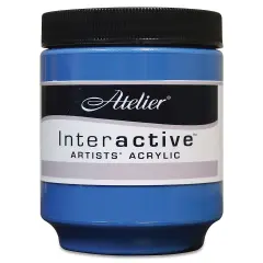 Chroma Atelier Interactive Artists' Acrylics - Cerulean Blue, 250 ml jar