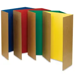 Pacon Colored Trifold Presentation Board Pack - 48" x 36", Assorted, Pkg of 4