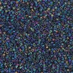 Miyuki Delica Bead 15/0, DBS0871, Matte Black AB