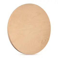 American Easel Cradled Round Birch Painting Panel - 18" Dia. x 7/8" D