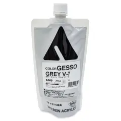 Holbein Acryla Gesso - Gray V-7, 300 ml pouch
