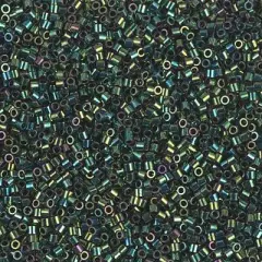 Miyuki Delica Bead 15/0, DBS0027, Metallic Dark Green Iris