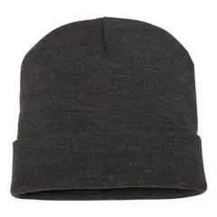 YP Classics&reg; Cuffed Beanie Warm & Stylish Fit Dark Grey