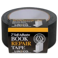 Lineco Spine Repair Tape - 2" x 15 yards, Black, Cloth
