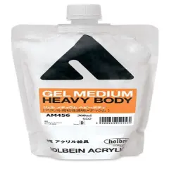 Holbein Acrylic Medium - Heavy Body Gel Medium, 300 ml pouch