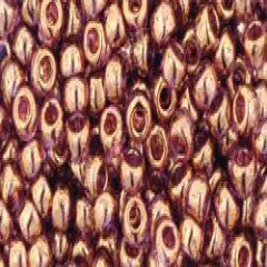 Toho 8/0 Round Japanese Seed Bead, TR8-203, Gold Luster Light Amethyst