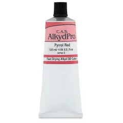 CAS AlkydPro Fast-Drying Alkyd Oil Color - Pyrrol Red, 120 ml tube
