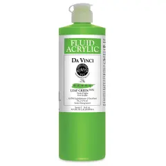 Da Vinci Fluid Acrylics - Leaf Green, 16 oz bottle
