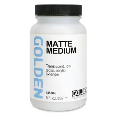 Golden Acrylic Medium - Matte, 8 oz jar
