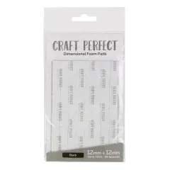 Craft Perfect Dimensional Foam Pads 12mmX12mm-Black