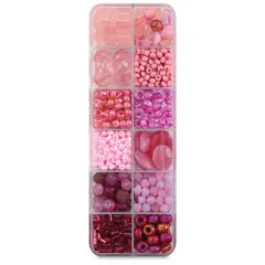 John Bead Czech Glass Bead Box Mix - Ma Vie En Rose