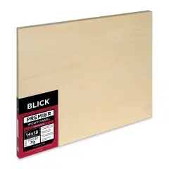 Blick Premier Wood Panel - 14" x 18", 7/8" Traditional Profile, Cradled