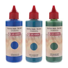 Talens Art Creation Tie Dye with Textile Silk Set - Set of 3, Cool Colors, Bottles