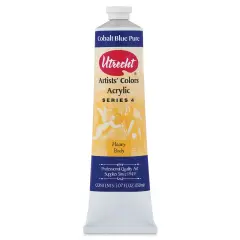 Utrecht Artists' Acrylic Paint - Cobalt Blue Pure, 5 oz tube