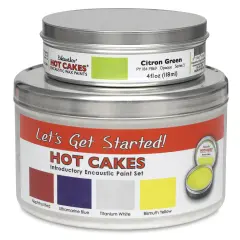 Enkaustikos Hot Cakes Encaustic Paint - Set of 6, Introductory Colors, 45 ml Tins
