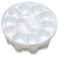 Richeson Round Palette - 1" x 7 1/2", With 12 Wells