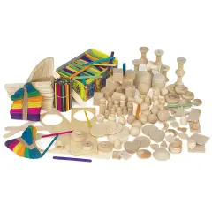 Hygloss Wood Treasure Box - Assorted Sticks and Shapes