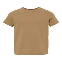 Rabbit Skins&reg; Crewneck Short Sleeve Toddler Fine Jersey Tee Coyote Brown