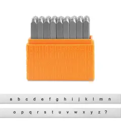 ImpressArt Letter and Number Stamp Set - Sans Serif, Lowercase Letters, Set of 27