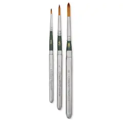 Utrecht Golden Taklon Traveler's Watercolor Brushes - Set of 3