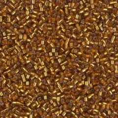 Miyuki Delica Bead 15/0, DBS0144, Silver Lined Dark Topaz