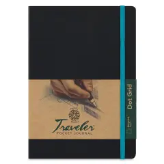 Pentalic Traveler Grid Pocket Journal - 8" x 6"