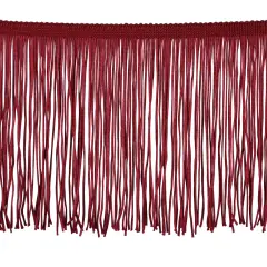 Belagio Chainette Fringe, 4" Wide, 10-Yard Bolt, Wine