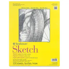 Strathmore 300 Series Sketch Pad - 11" x 14", 50 lb, 100 Sheets