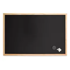 MasterVision Pine Wood Frame Chalkboard - 24" x 36"