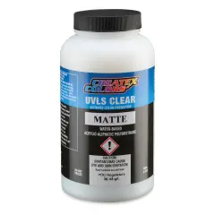 Createx UVLS Clear Top Coat - Matte, 16 oz