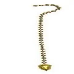 Unfinished Brass Acorn Lamp Pull