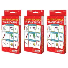 Letter Sound Flashcards, 3 Sets Per Pack, 3 Packs