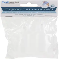 Craft Medley Empty Glitter Glue Applicator Bottle 2/Pkg-30ml