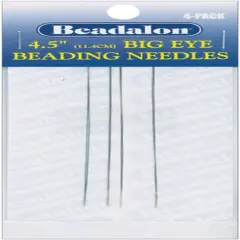 Beadalon Big Eye Beading Needles 4/Pkg