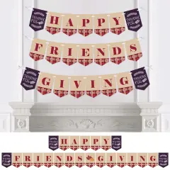 Big Dot of Happiness Friends Thanksgiving Feast - Friendsgiving Party Bunting Banner - Party Decorations - Happy Friends Giving