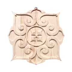 CousinDIY Paintable Wood Medallian 8"x8"-Mandala