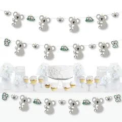 Big Dot of Happiness Koala Cutie - Bear Birthday Party and Baby Shower DIY Decorations - Clothespin Garland Banner - 44 Pieces