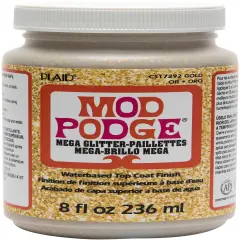 Plaid Mod Podge Mega Glitter Gold-8oz