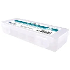 Craft Medley Organizer Box W/Lid & 6 Dividers-6.75"X2.25"X1.1875"