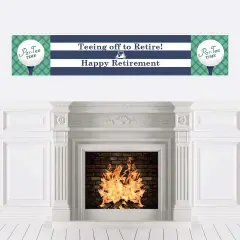 Big Dot of Happiness Par-Tee Time - Golf - Retirement Party Decorations Party Banner