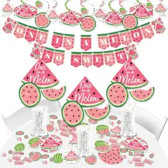 Big Dot of Happiness Sweet Watermelon - Fruit Party Supplies - Banner Decoration Kit - Fundle Bundle