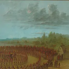 War Dance of the Saukies Poster Print by George Catlin # 56059