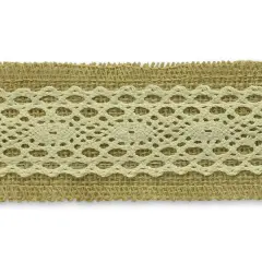 10 Yards of Annalie Jute Lace Trim | 10 yard cut