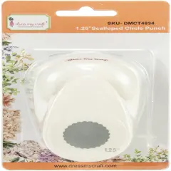 Dress My Craft Paper Punch-1.25" Scalloped Circle