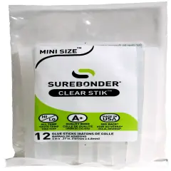 Surebonder All-Purpose Stik Mini Glue Sticks 12/Pkg-.28"X4"