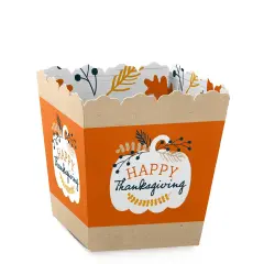 Big Dot of Happiness Happy Thanksgiving - Party Mini Favor Boxes - Fall Harvest Party Treat Candy Boxes - Set of 12