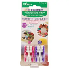 Clover Pom-Pom Makers Extra Small-.75" & 1" 2/Pkg