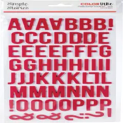 Simple Stories Color Vibe Foam Alpha Stickers 6"X12" 129/Pkg